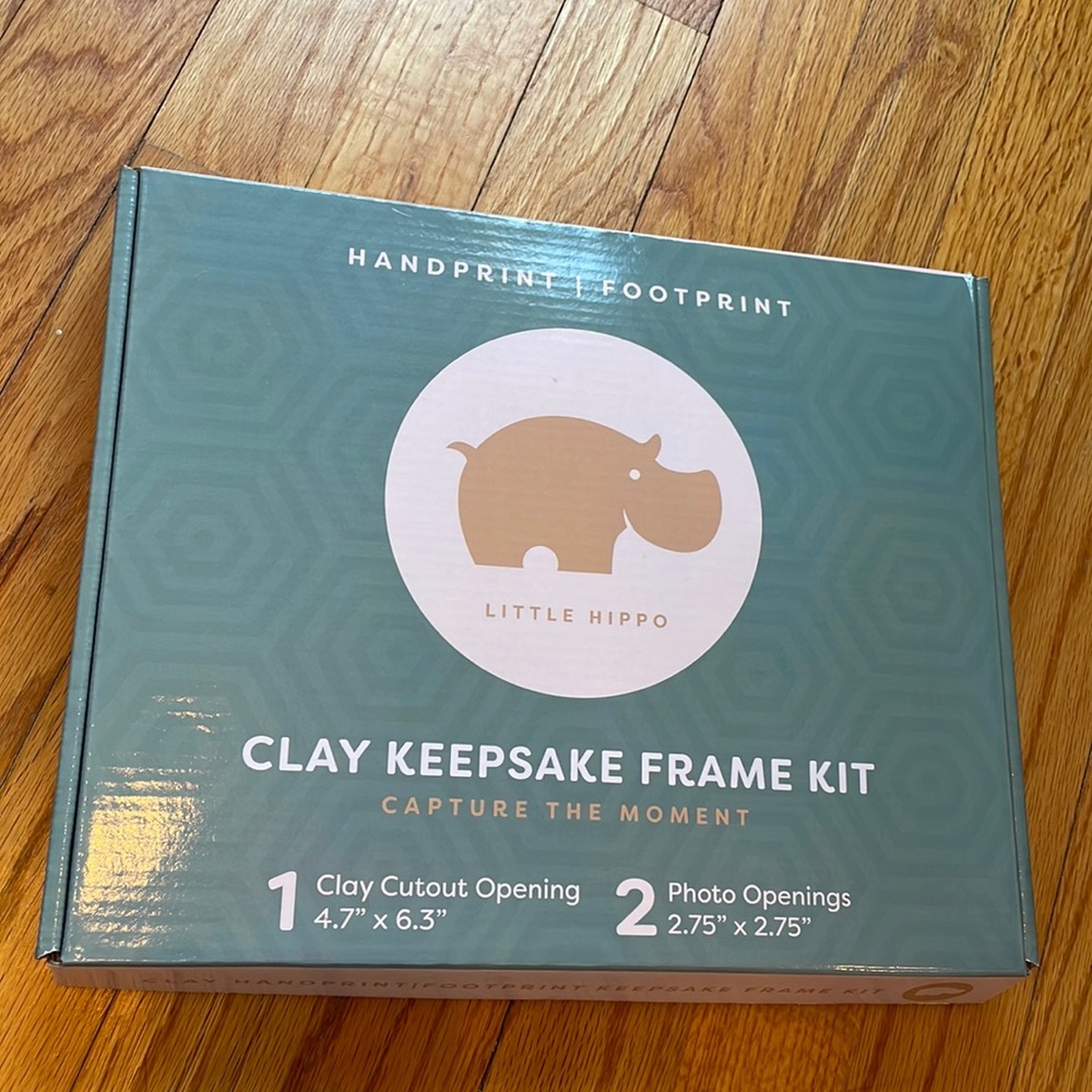 Clay baby handprint and footprint frame kit
